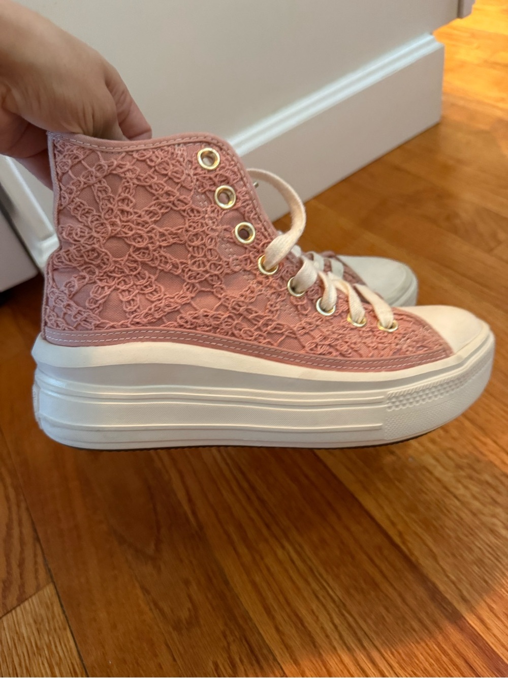 Converse Chuck Taylor All Star Move Platform High Sneaker “Daisy Cord" Rust Pink